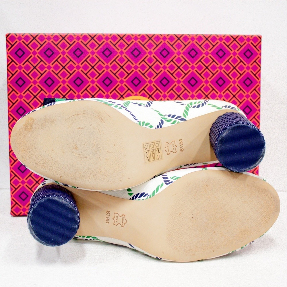 RESERVED for @yahoo86 Tory Burch Maritime Isle Ropes Leather Pumps SIZE 8.5 - Picture 9 of 16